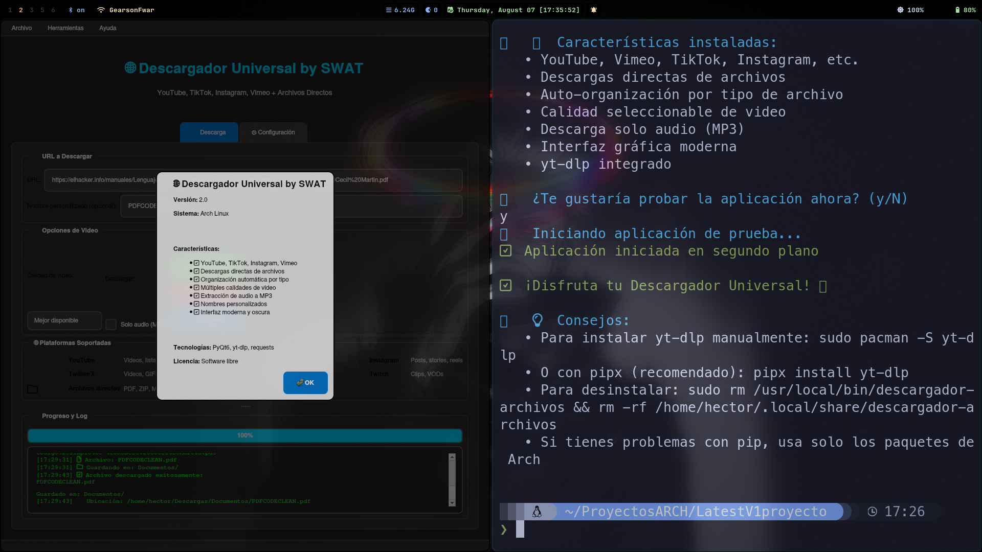 ArchDownloader – Plataforma Segura de Descarga Multiplataforma