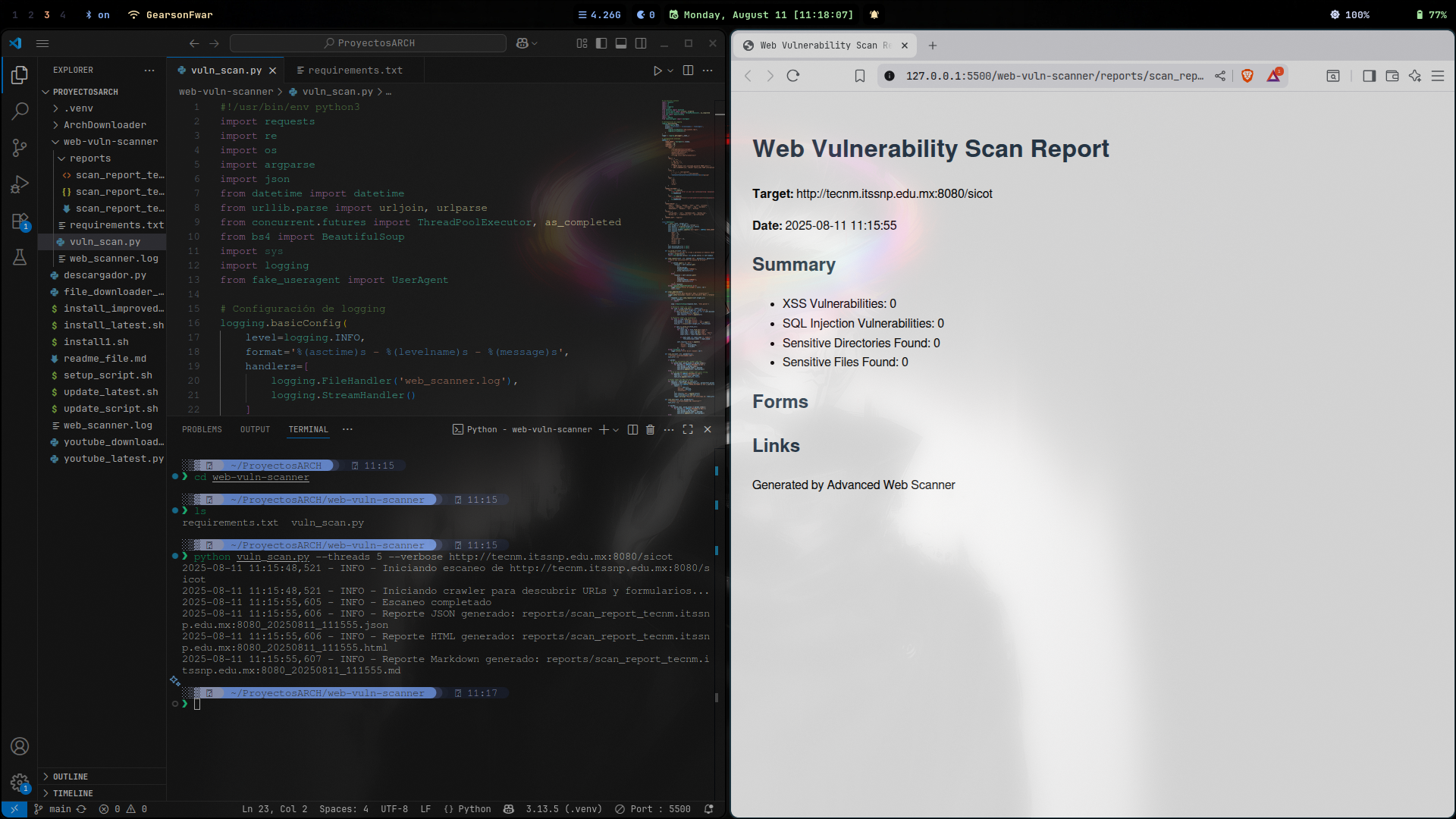 Detector Automatizado de Vulnerabilidades Web